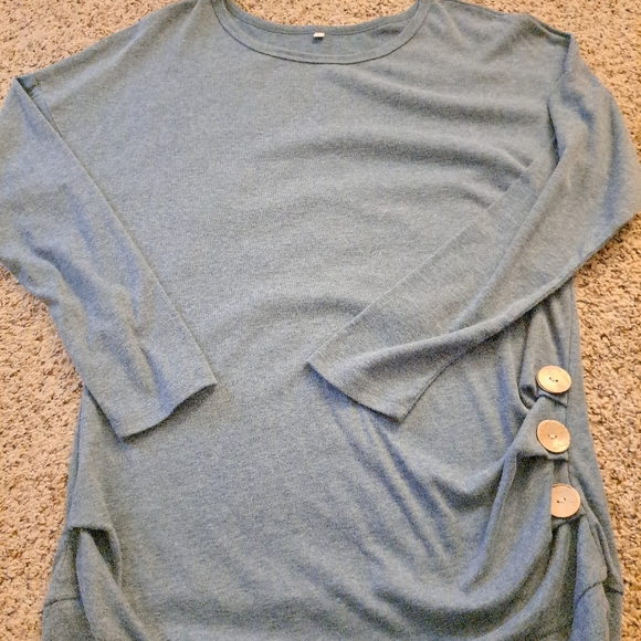 Women's side button tunic - Picture 2 of 6